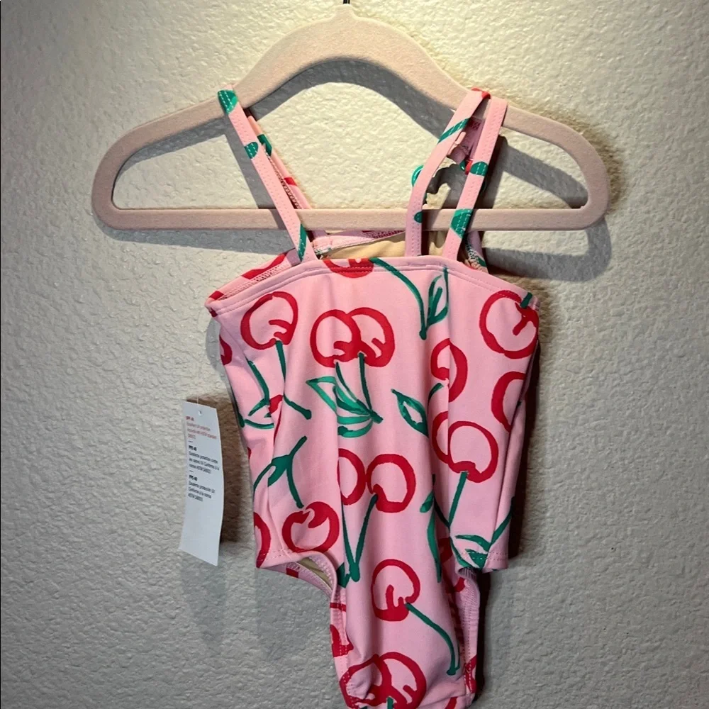 New Old Navy Baby Girl’s Swimsuit One Piece Cherries Size 12-18 Months NWT
